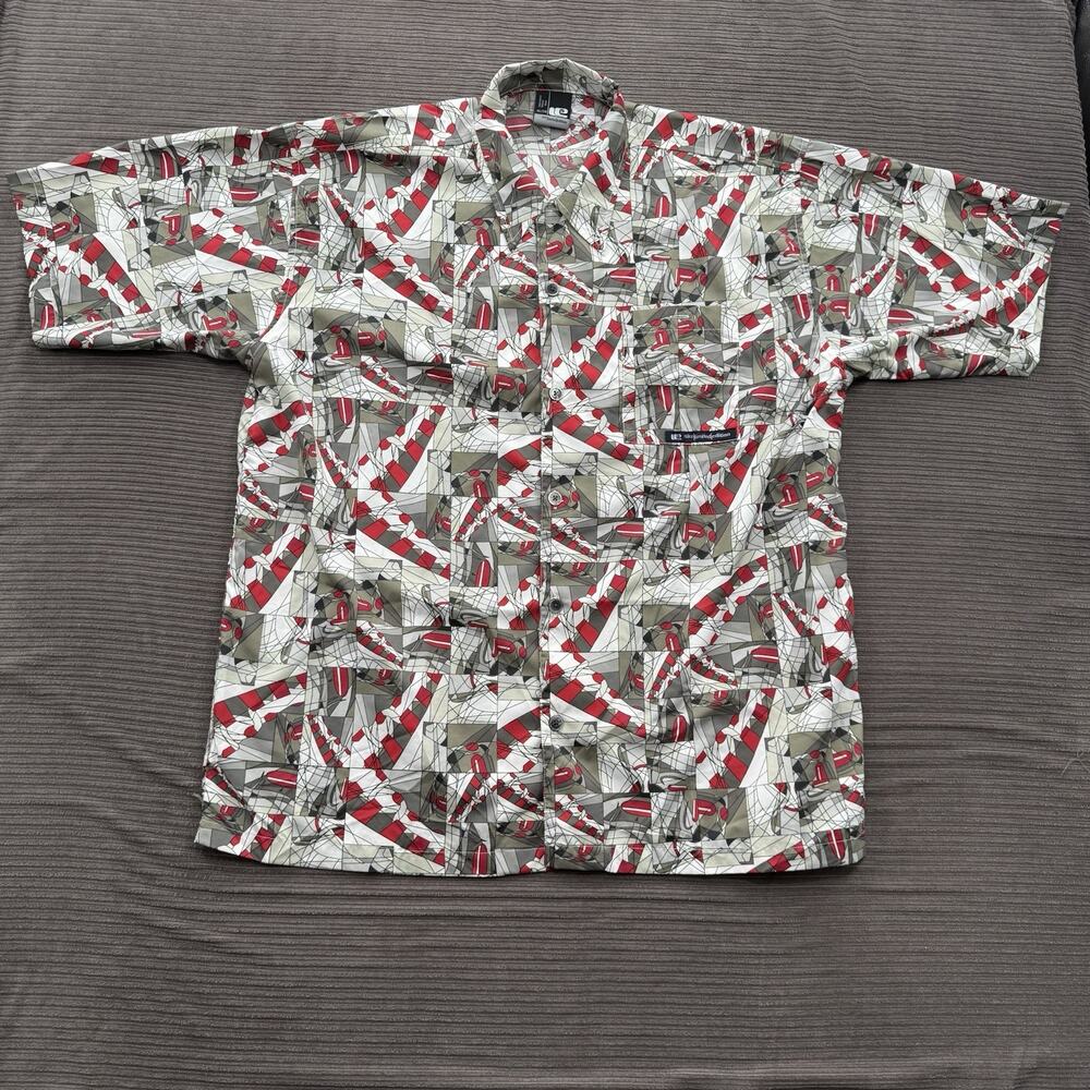 Vintage Nike Limited Edition Hawaiian Shirt Men XL Polyester Y2K Short Sleeve.